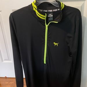 Long sleeve quarter zip, zip up by PINK